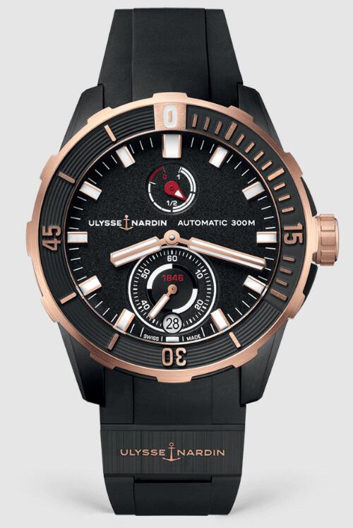 Ulysse Nardin DIVER 44mm 1185-170-3/BLACK Replica Watch